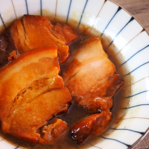 広島産　老舗割烹料理が作るホロホロ食感の「豚の角煮」【山福】